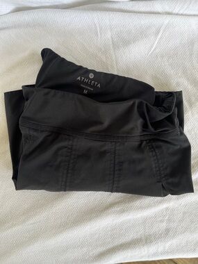Athleta Black Athletic skirt with shorts